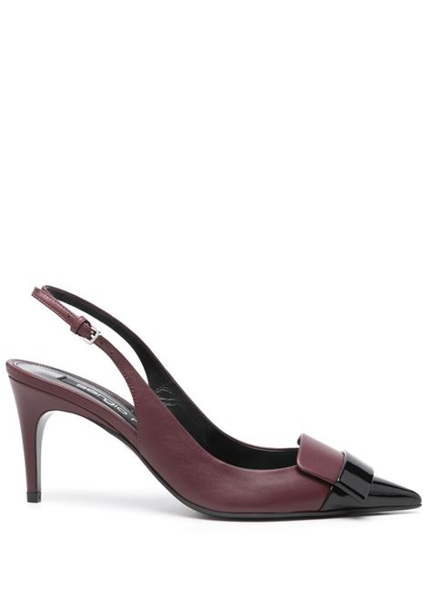 Decollete sr1 75mm in bordeaux di Sergio Rossi - donna SERGIO ROSSI | B07600MFN5951106017